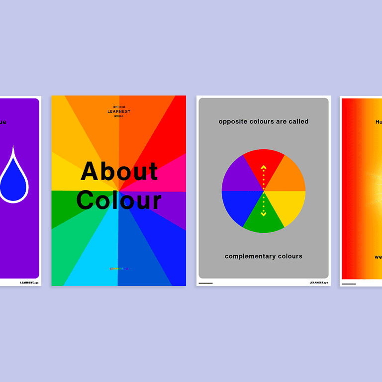 Pages from Pre-School Mini Digi Books about Colour