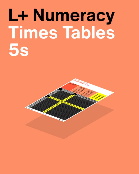 L+ Numeracy Times Tables – 5s