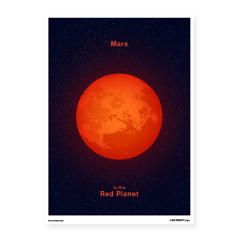 Pre-School About Colour – Mars is a Red Planet