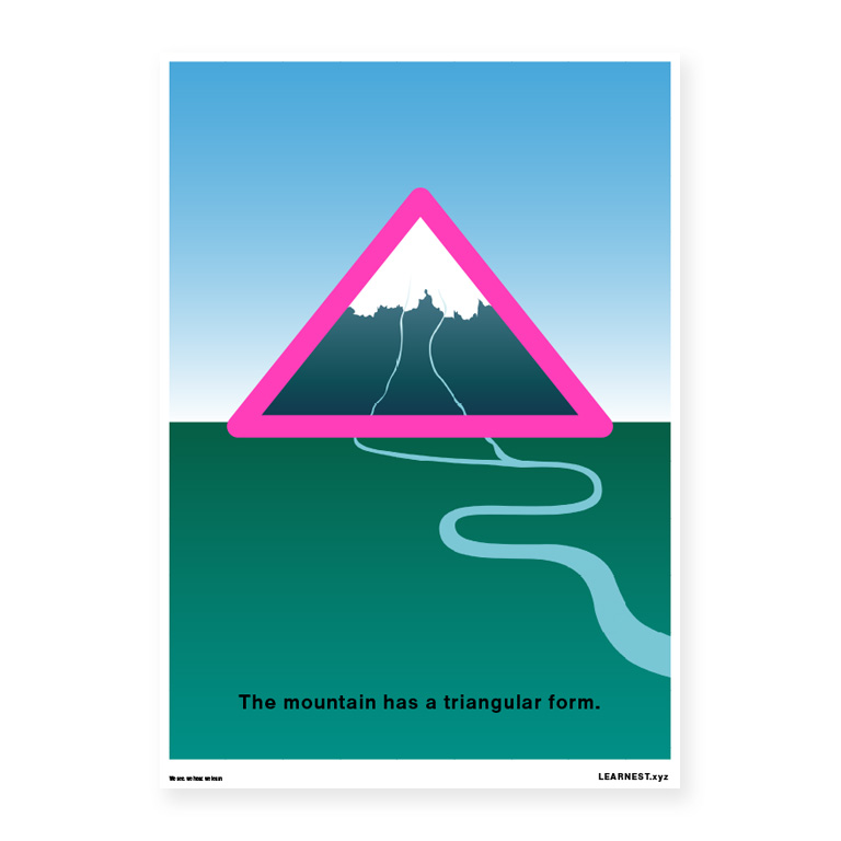 Pre-School About Shapes – The mountain has a triangular form