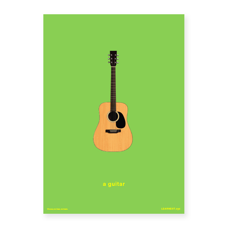 Pre-School Names of Objects – A guitar