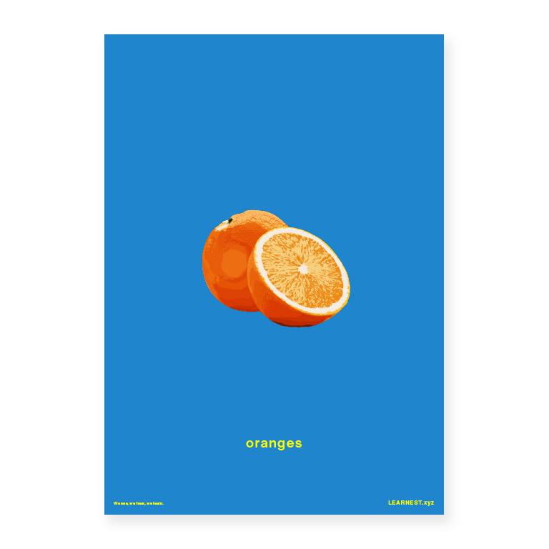 Pre-School Objects in Pairs – Oranges