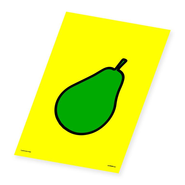 Wall Art – A Green Pear Shape
