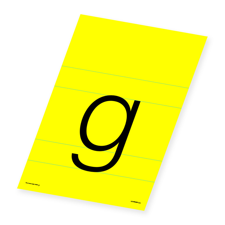 Wall Art – The Lowercase Letter 'g'