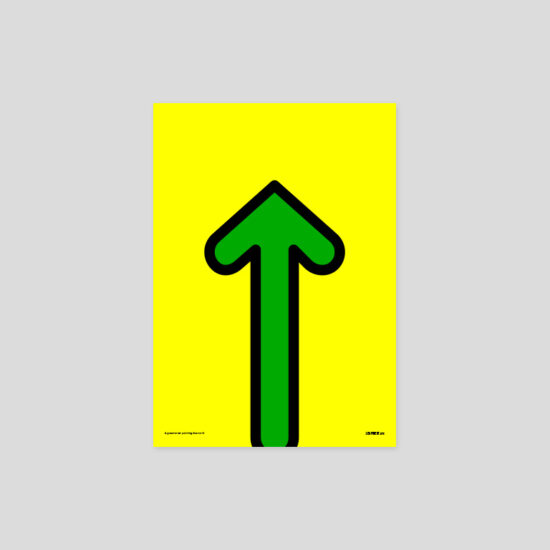Wall Art – A Green Arrow Pointing North
