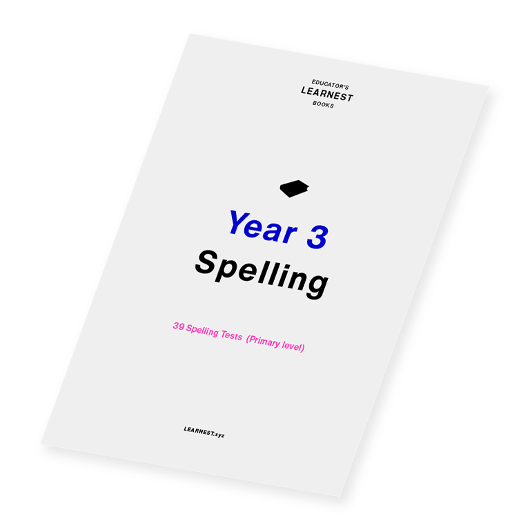 L2 Year 3 Spelling Tests (Primary)